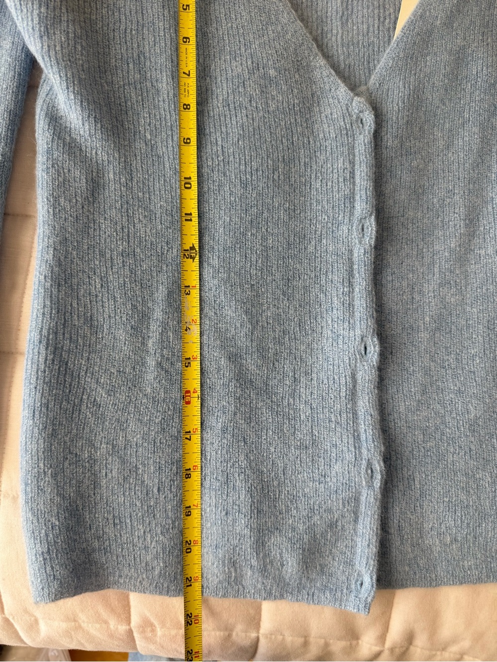 Sezane NWT Sky Blue Barry Mohair Cardigan - Picture 7 of 8
